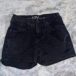 Wallflower Black Jean Shorts 1